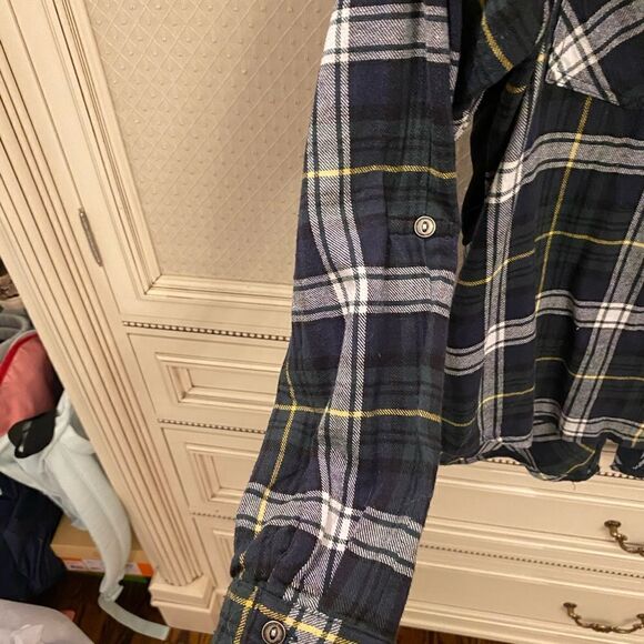 Sam Edelman green plaid Flannel With zipper - Picture 7 of 7